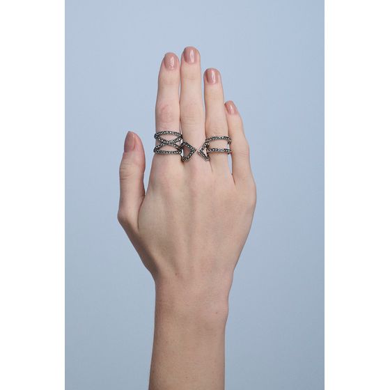 Kit de Aneis Line Classics Prata Boho 3